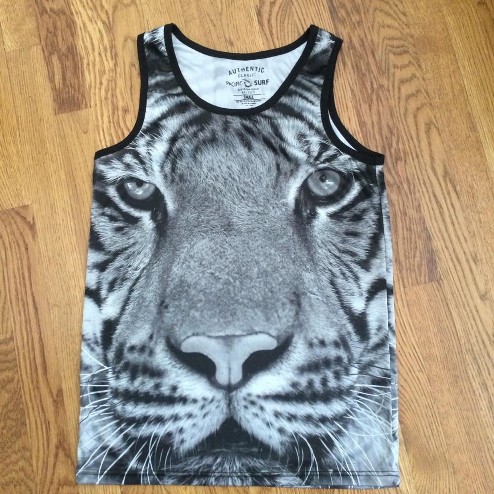 Pacific Surf- The BEST Tiger Tank Top. Size S UNISEX